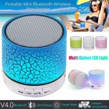 LED Mini Portable Wireless Speaker Colorful Light USB Music Sound Subwoofer Box