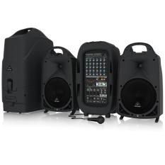 Speaker Portable Behringer PPA2000BT 2000 Watt 8 Channel with Mixer - Mic - Microphone Wireless Option - Free 1 pcs Microphone Kabel XM8500