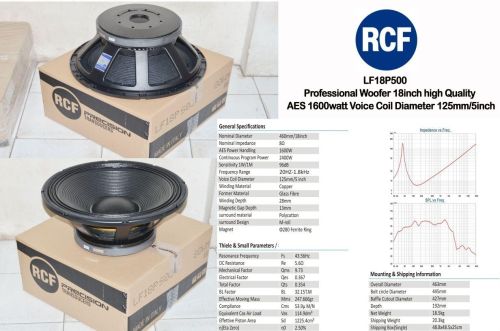 speaker Rcf Lf18 p500 spul 5in Audio Player [DKI Jakarta - Main Image