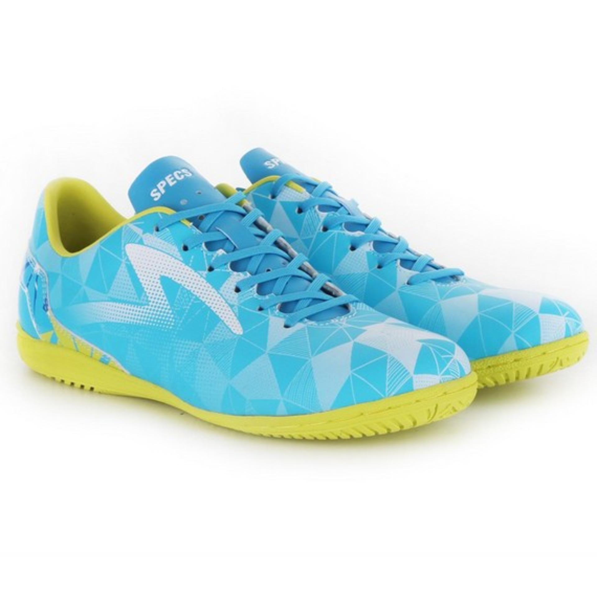 Specs Prisma In Cirrus Blue Solar Slime White Sepatu Futsal