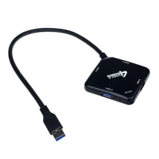 Kecepatan 5 Gbps USB 3.0 4 Port Portable Splitter HUB Adaptor untuk PC Laptop-Intl