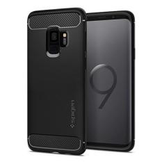 Spigen Kasar Pelindung Galaksi S9 Case dengan Fleksibel dan Tahan Lama Penyerapan Guncangan dengan Karbon Serat Desain untuk Samsung Galaksi S9 (2018) -Warna Tidak Mengkilap Hitam-Internasional