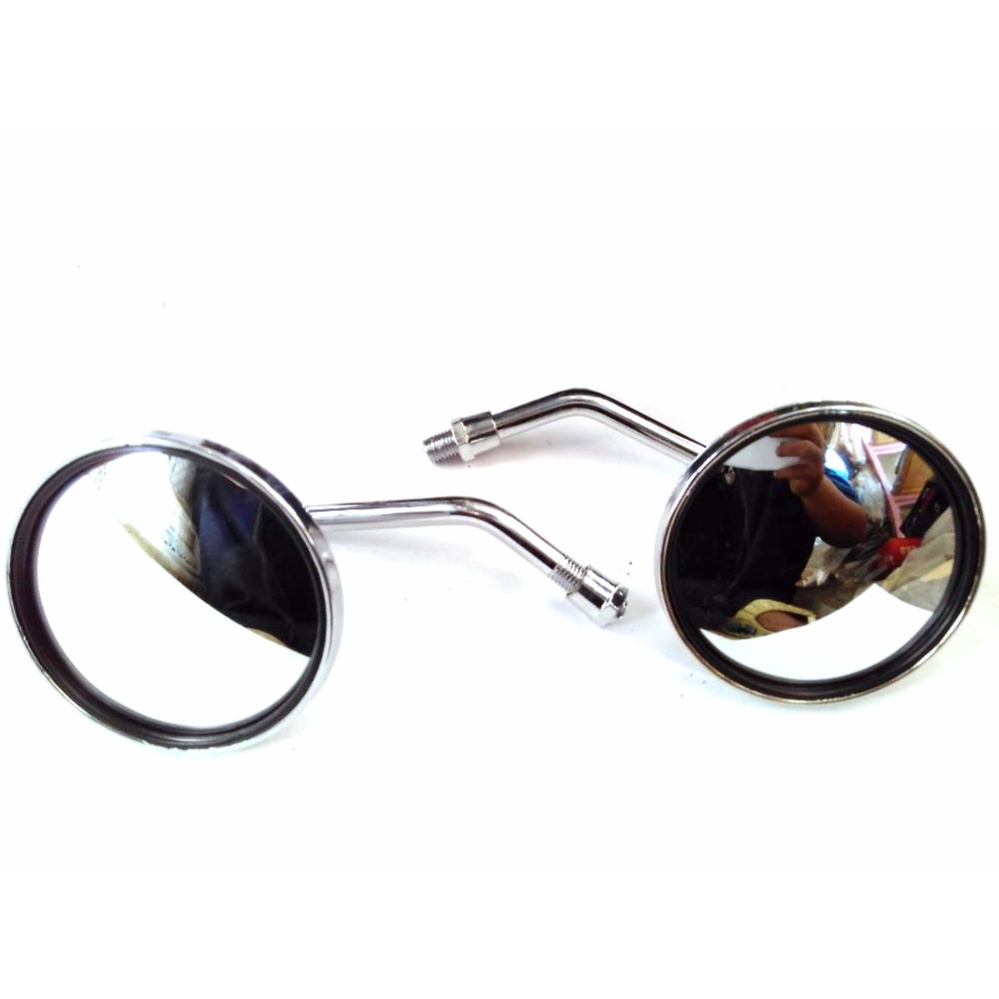 Spion Yamaha Bulat Mini Crome Kaca Cembung Model Vespa