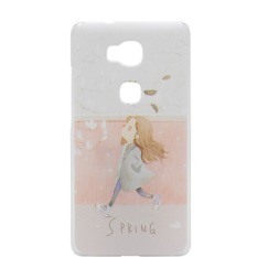 Hari Musim Semi Clear Edge Plastik Keras Painting Kembali Cover Case untuk Huawei Honor 5X-Clear-Intl.