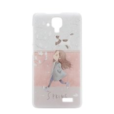 Hari Musim Semi Clear Edge Plastik Keras Lukisan Back Cover Case untuk Lenovo A536 (Clear)-Intl