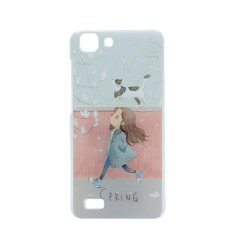 Hari Musim Semi Clear Edge Plastik Keras Lukisan Belakang Sampul Case untuk VIVO X5L (Clear)-Intl