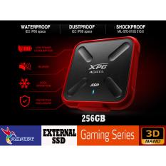 SSD External Adata XPG SD700 256gb Usb 3.1 Antishock / Waterproof / Dustproof / Gaming Series / 3D NAND / External Solid State Drive - Hitam