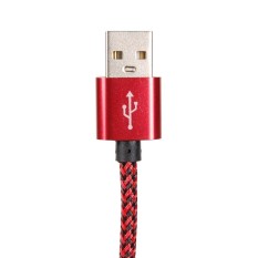 Starmall V8 Hai-Kecepatan Aluminium Paduan dan Kain Nilon Mikro Usb Kabel untuk Pengisian Sinkronisasi Berlaku untuk Android Samsung xiaoMi HTC Meizu Huawei (Warna Merah) -Internasional