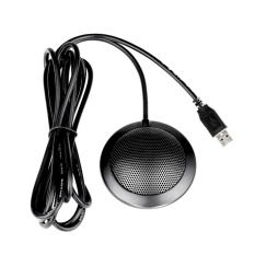Stereo Omnidirectional Kondensor Mikrofon Mic USB Konektor untuk Pertemuan Bisnis Konferensi Desktop Komputer-Intl