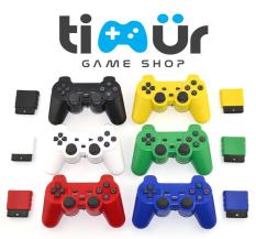 Stick Stik PS2 Wireless Warna Merah Biru Putih Kuning Hijau Hitam