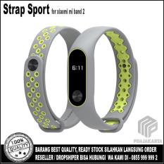 Strap Sport Gelang Pengganti Xiaomi Mi Band 2 Oled Display - Grey Green