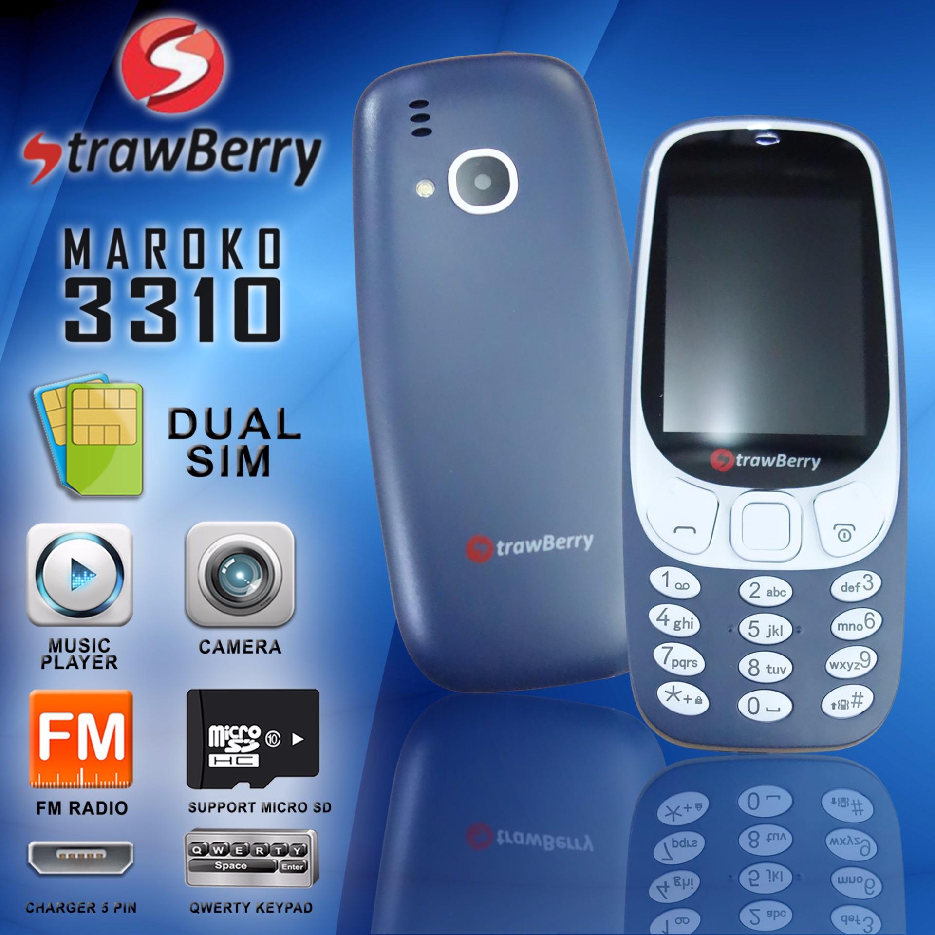 Strawberry Maroko 3310 Mirip NOKIA 3310 Reborn 2017