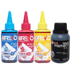 Sun Revo Tinta Printer Ink CMY + Black Pigment 100 ml untuk Canon/HP