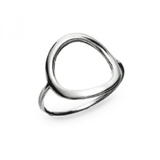 Sungai Island Perhiasan-925 Sterling Silver Indah Wanita atau GirlsOpen Round Ring Ukuran 7-Intl