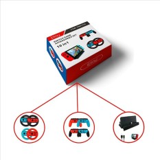 SunnyShop10-in-1 Permainan Accessory Set Pengemudian Roda Pengendali Genggaman Kabel Tipe-c USB Pengisian Daya Dock Spesifikasi: 10 Dalam 1-Internasional
