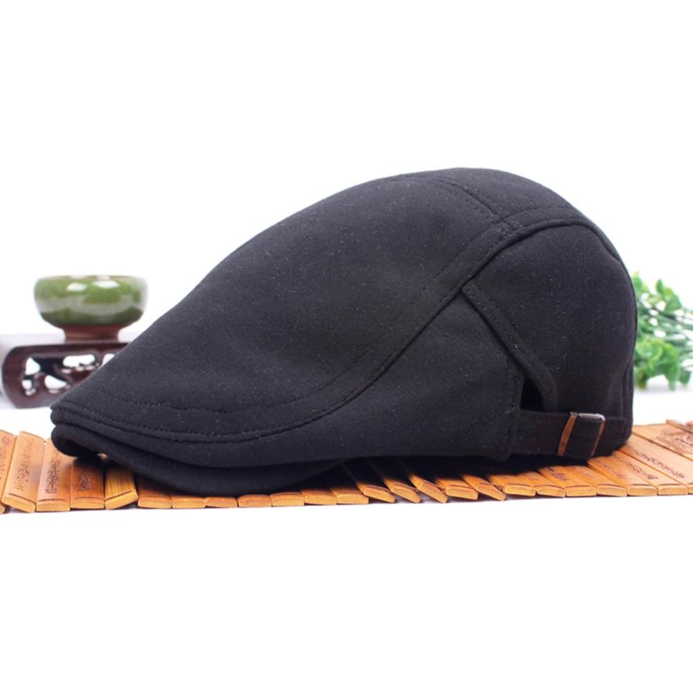 Sunshop Fashion Unisex Beret Duckbill Visor Artis Hat Golf Mengemudi Flat Newsboy Memuncak Sunhat Cap Klasik Topi (Hitam) -Intl