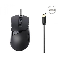 Sunwe USB C Mouse for Macbook Pro, Macbook Gaming Mouse Wired Ergonomic Optical Mice USB Type C Mouse for Macbook Pro, Matebook X, Chromebook, HP OMEN, PC All USB Type C Devices - Black - intl
