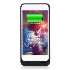 Sunweb Populer Battery Case untuk IPhone 6 Plus 5.5 RechargeablePortable Cadangan Charger Cover Eksternal USB Mengisi Telepon (Hitam) -Intl