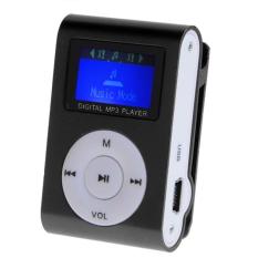 Sunweb Portabel Digital LCD Screen Metal Mini Klip Mp3 Player dengan Micro TF/SD Kartu Slot dengan Kabel + earphone #10-Internasional