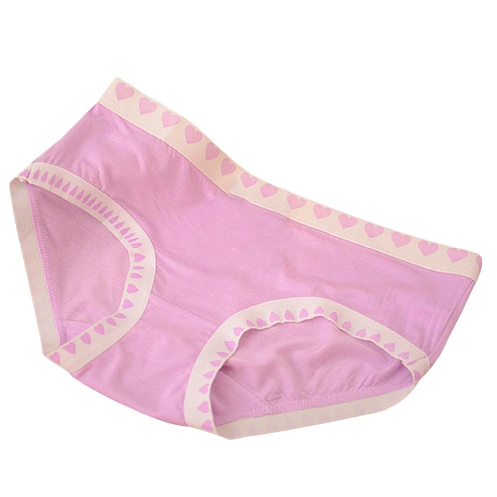 Sweet Heart Serat Bambu Love Underwear Briefs Wanita Seamless Panties-Intl