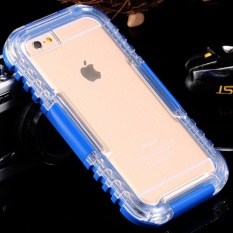 Renang Tahan Air Tertutup Tahan Lama Case untuk Apple IPhone 6/6 S Plus 5.5 Inch Tahan Guncangan Ponsel Case (iPhone 6/6 S Plus Blue) -Intl