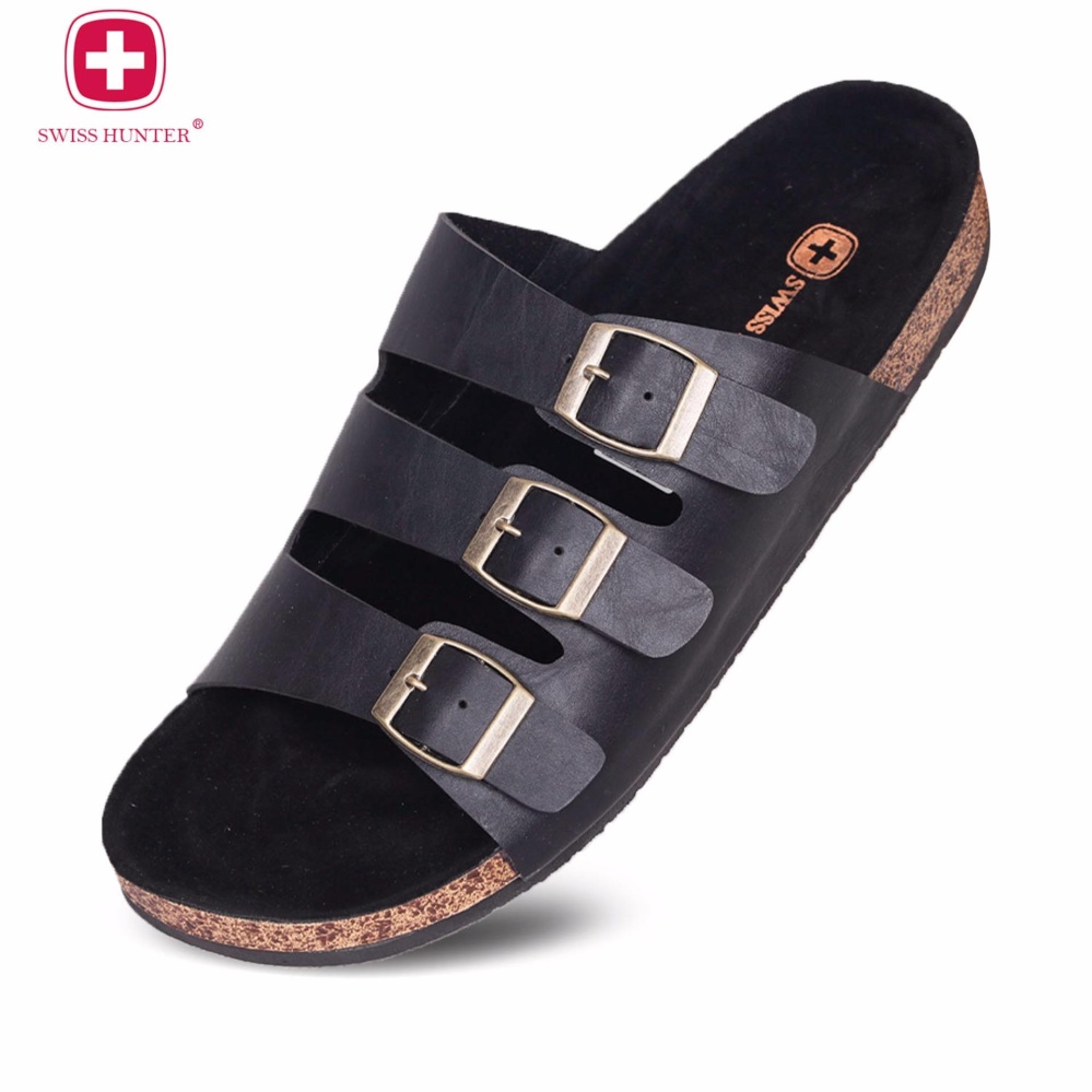 Swiss Hunter Falcon Sandal Black