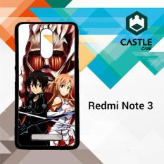Sword Art Online titan Z2559 Casing HP Xiaomi Redmi Note 3 Custom Case Cover