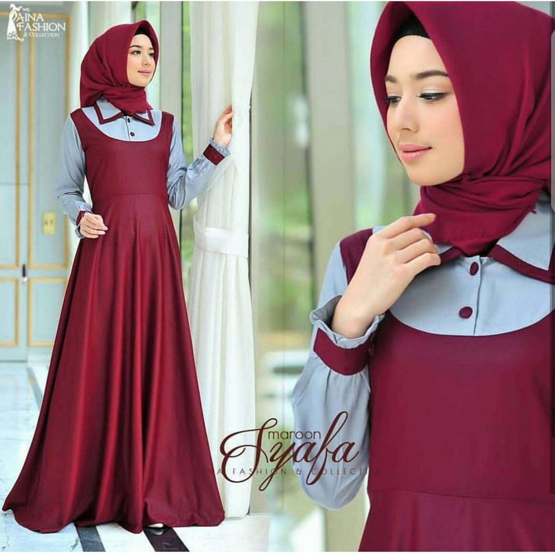 Syafa Maxi Maroon