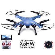 Syma X5HW-I Wifi FPV Drone with HD Camera Live Video Altitude Hold Function 2.4Ghz 4CH RC Quadcopter - Blue