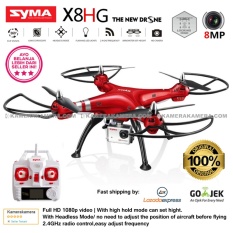 SYMA X8HG With 8MP HD Camera Altitude Hold Mode 2.4G 4CH 6Axis RTF Red - Original