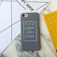 Szyhome Ponsel Case untuk Apple IPhone 8 dengan Plastik Berkualitas Tinggi Pc Hard Shell Ultra Tipis Funny Word Covers XC-Intl