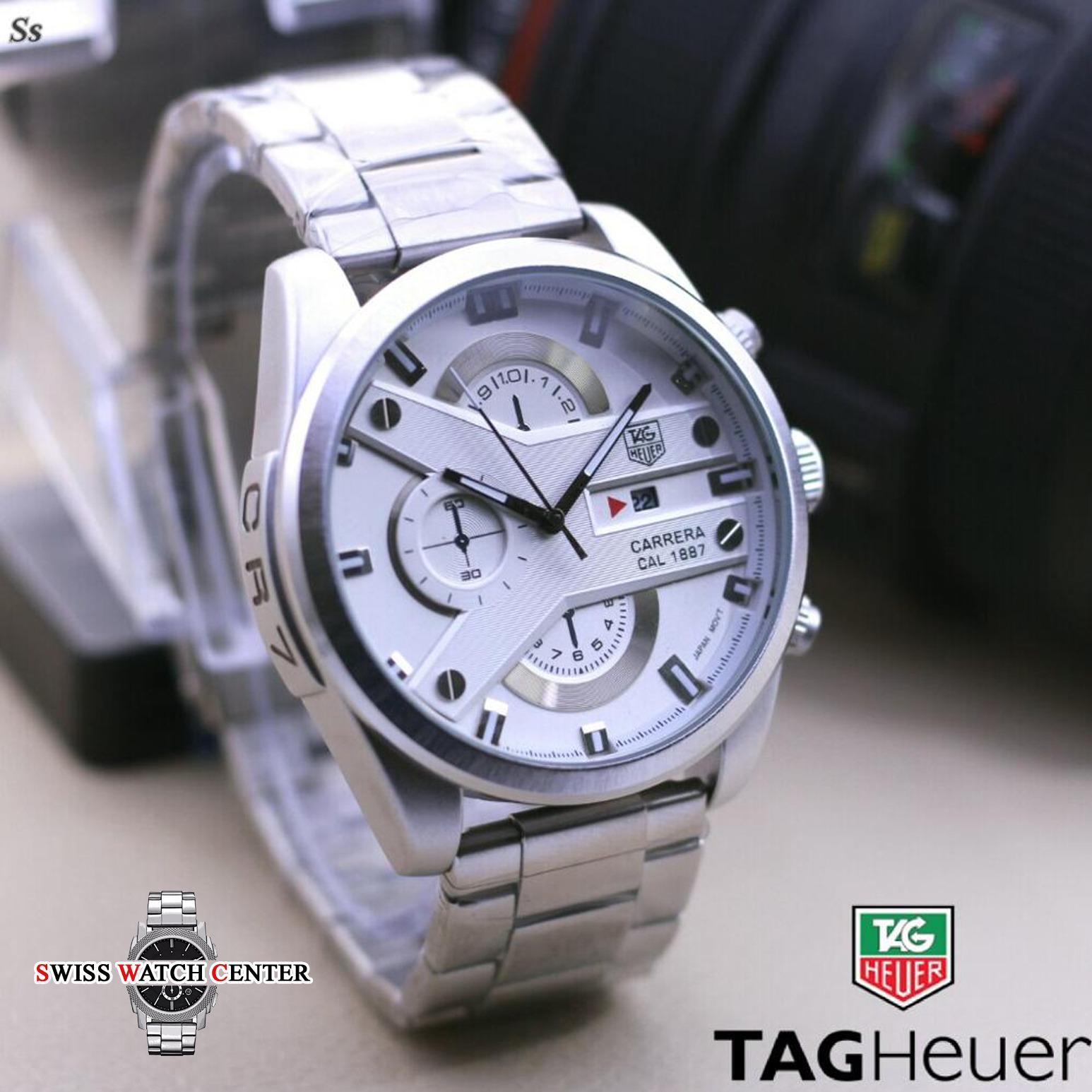 Tag Heuer CR7 - Jam Tangan Pria - Chronograph / Chrono Aktif- Tanggal Aktif - Stainless Steel