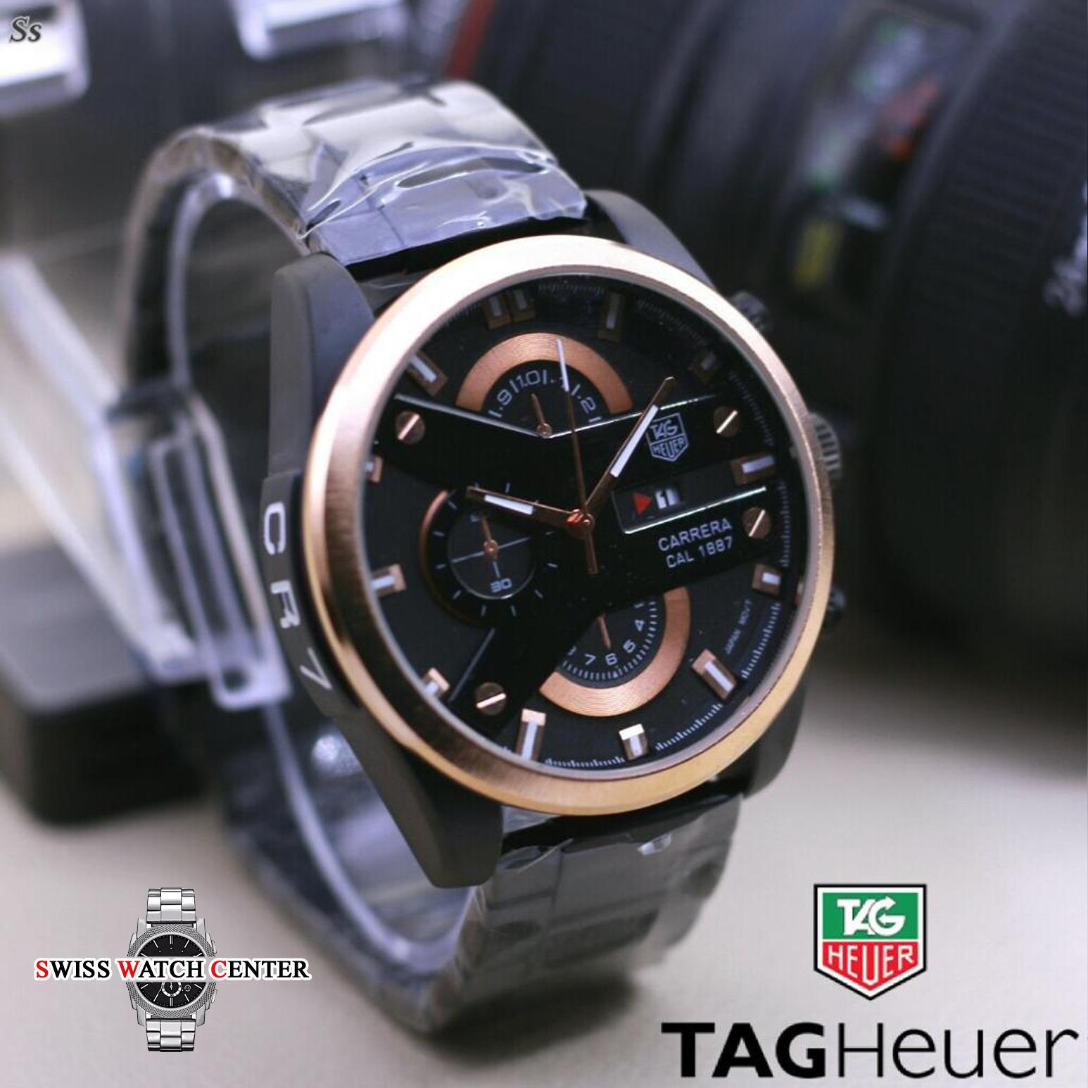 Tag Heuer CR7 - Jam Tangan Pria - Chronograph / Chrono Aktif- Tanggal Aktif - Stainless Steel