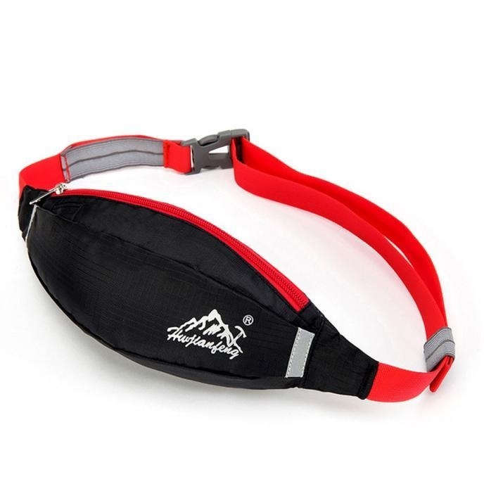Tahan Air Menjalankan Sabuk Bum Pinggang Pouch Fanny Pack Camping Sport Hiking Tas Zip-Internasional