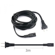 TAIFU 9.85FT 2-Slot to Standard Figure 8 Power Cord Universal Replacement Power Cord for Gaming Systems, Printers, Boomboxes, Led Lcd Tv, Samsung, Apple Tv, Lg Sharp;Dell HP Acer Asus Laptop Charger - intl