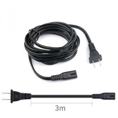 TAIFU 9.85FT 2-Slot untuk Standar Gambar 8 Kabel Daya Universal Penggantian Kabel Daya untuk Sistem Game, Printer, BOOMBOX, LED LCD, Samsung, Apple TV, LG Sharp; DELL HP Acer Asus Laptop Charger-Intl