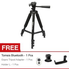Takara Tripod Eco-173a, Free Holder L + Tomsis Bluetooth+ Gopro Tripod Adapter