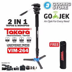 Takara VIM-264 Video LightWeight Monopod Camera DSLR VIM 264 With Bag