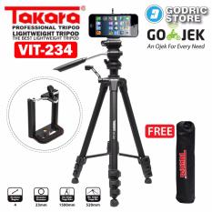 Takara VIT-234 Video LightWeight Tripod Camera DSLR Smartphone VIT 234 with Holder U