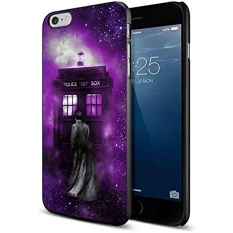 Tardis Tenth Doctor Dr Who in Space Purple for Iphone and Samsung Galaxy Case (iPhone 6 black) - intl