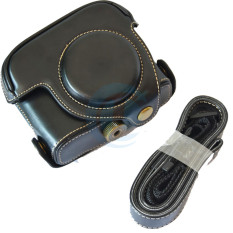 Casing Kamera Kotak Coklat Penutup Kantong With 1/4 Sekrup Penahan Cocok untuk Canon/PowerShot G15 G16 Warna: Hitam-Internasional