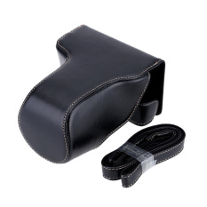 Casing Kamera Vintage Mewah PU Kulit Wadah For Canon EOS M3 M III 18-55mm DSLR Wadah With Kamera Belakang Tali Pengikat
