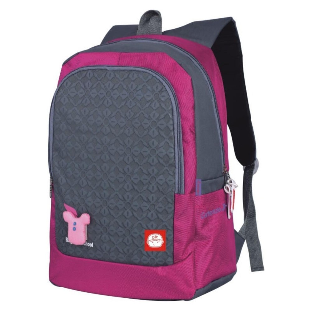 Tas Ransel Laptop Anak Perempuan Backpack Remaja Sekolah Casual Cewek Pink Grey