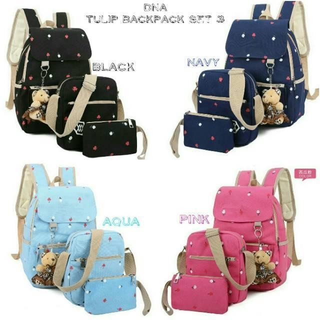 Tas Sekolah Anak Tas Batam Tas Import Tas Kanvas Tas Bandung Murah Wanita Tanah Abang/ TULIP TUTUP