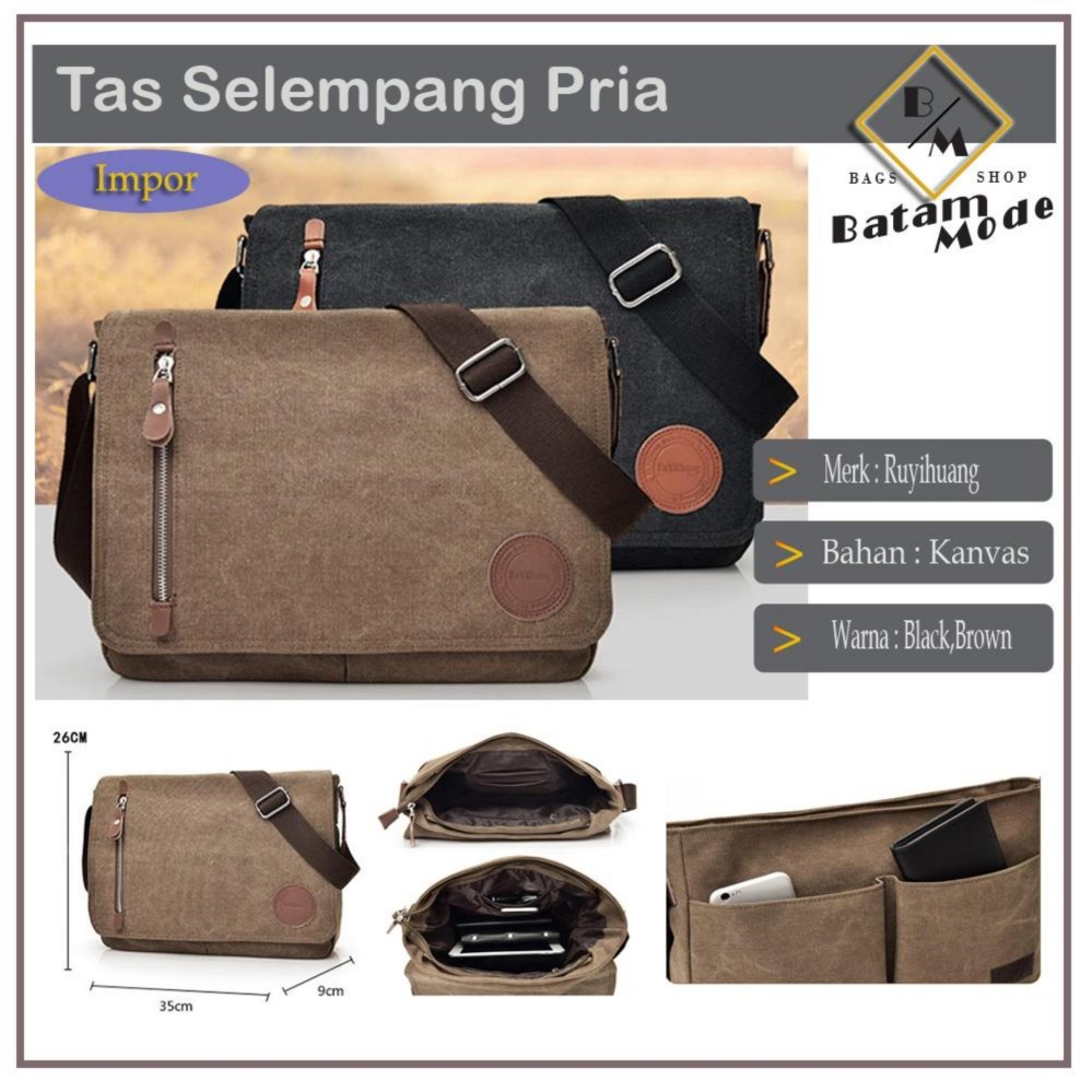 ormano tas selempang casual kanvas pria wanita ormano tas selempang casual kanvas pria wanita