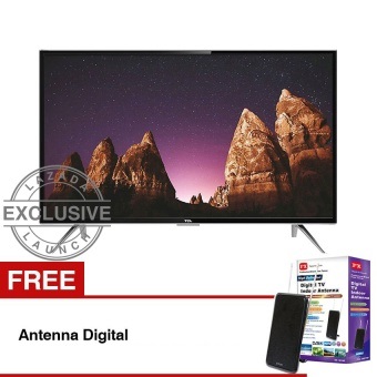 TCL 32 inch LED SMART TV - Hitam (Model: L32S4900) + GratisAntennaDigital