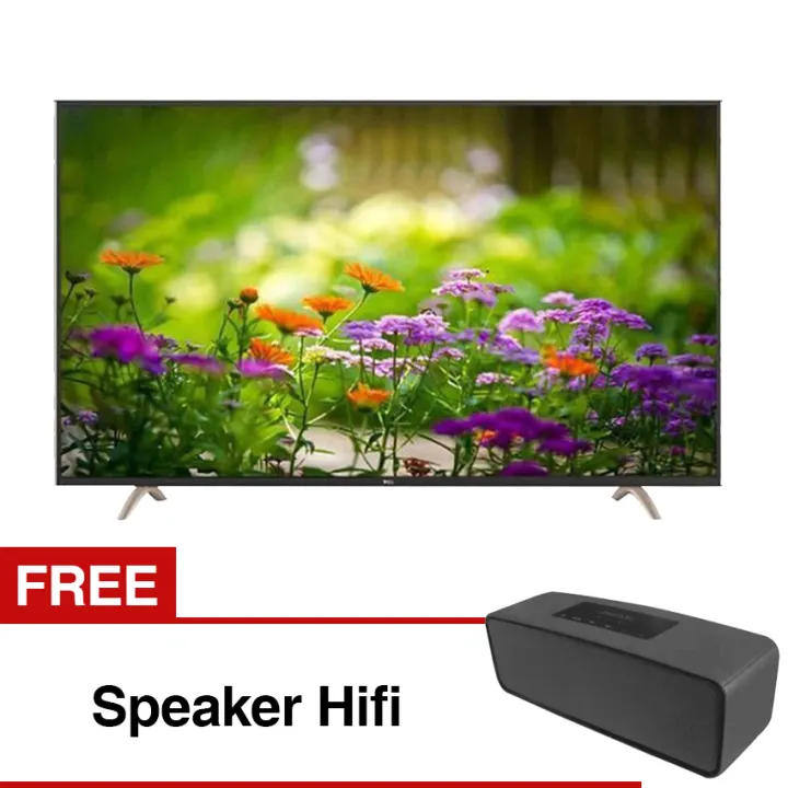TCL 55 inch Smart LED TV - Hitam (Model 55S6000) Free Speaker Hifi