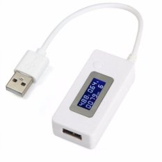 Teiton Kabel USB Tester Voltase & Ampere Power Bank - Putih
