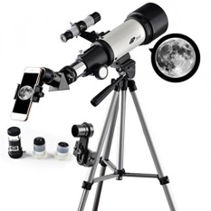 Teleskop 70mm Aperture 400mm AZ Telescope-Ruang Lingkup Perjalanan untuk Anak-anak dan Pemula untuk Melihat Bulan dan Planet dengan Tripod dan 10mm Lensa Mata Adaptor Smartphone-Intl