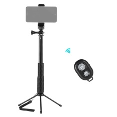 Telescoping Selfie Stick with Mini Tabletop Tripod Phone Holder Remote Controller for GoPro Hero 5/4/3+/3 Action Cameras for Ricoh Theta S, M15 Cameras Compact Cameras and 60-100mm Width Smartphones - intl